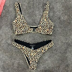 Leopard Print Bikini Set